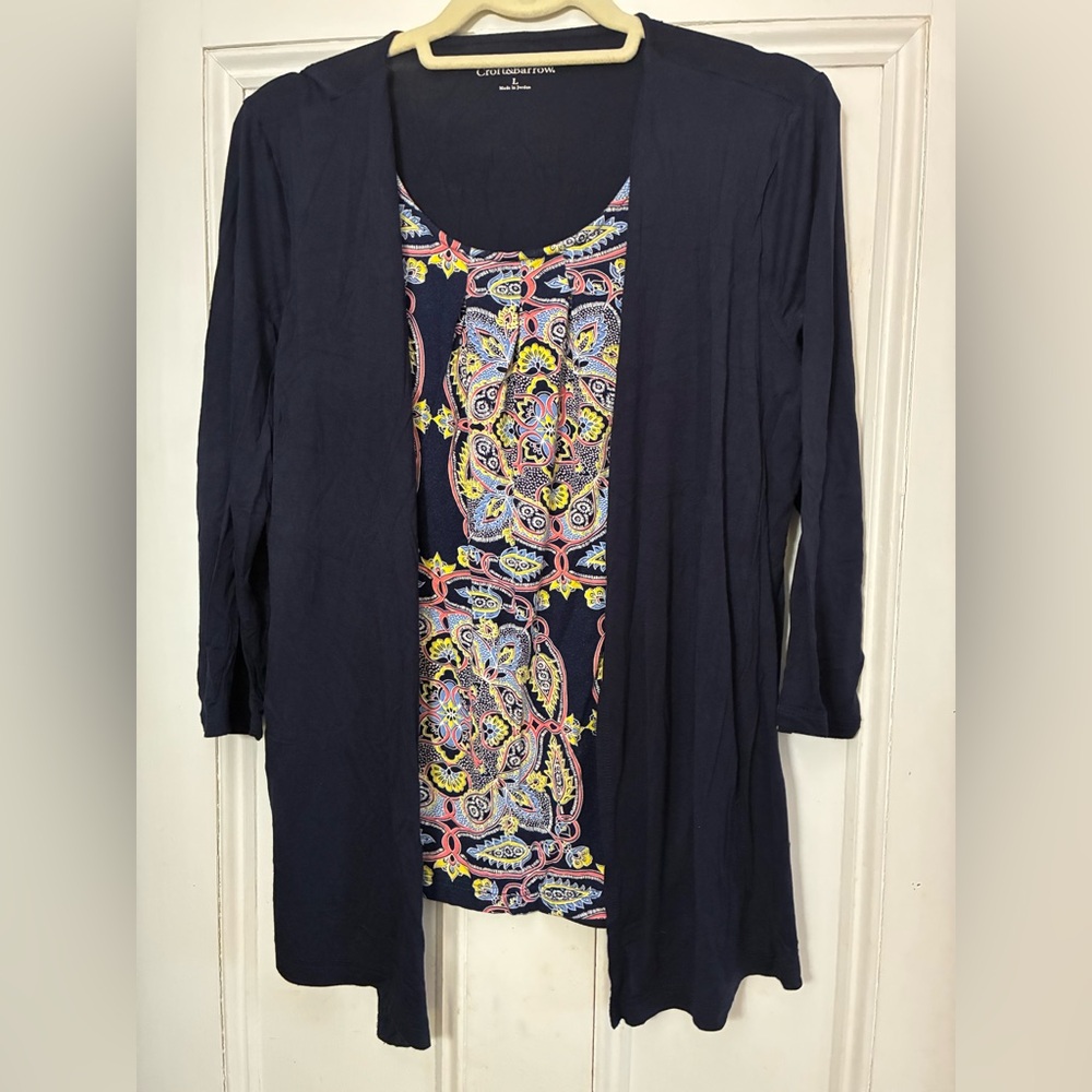 Croft & Barrow Navy Top